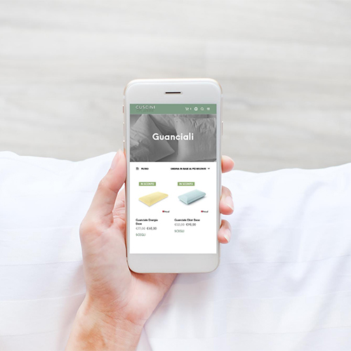 Ecommerce responsive per vendita di cuscini online